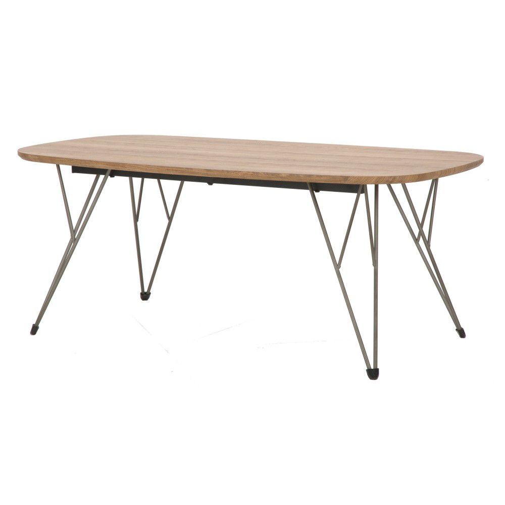 Konferenční stolek Mauro Ferretti Eka 110x60x45 cm, přírodní/šedá - MUJ HOUSE.cz
