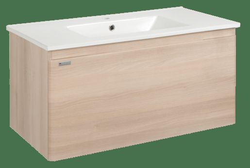 Koupelnová skříňka s umyvadlem Naturel Ancona 100x46 cm akácie ANCONA100DV - Siko - koupelny - kuchyně