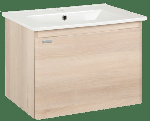 Koupelnová skříňka s umyvadlem Naturel Ancona 60x46 cm akácie ANCONA60DV - Siko - koupelny - kuchyně