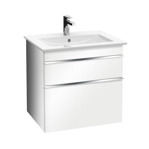 Koupelnová skříňka pod umyvadlo Villeroy & Boch Venticello 55,3x50,2x59 cm bílá lesk A92301DH - Siko - koupelny - kuchyně
