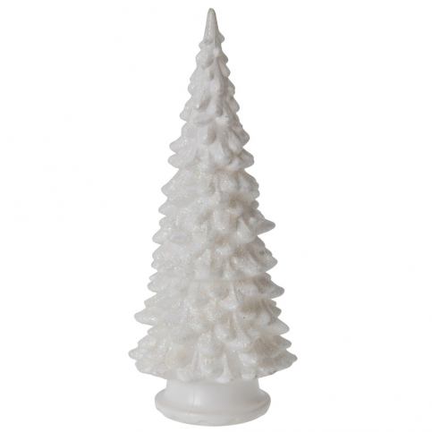 Emako Světelná dekorace, vánoční stromek LED, bílá se třpytivou sněhovou pokrývkou - EMAKO.CZ s.r.o.
