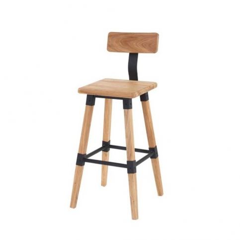 Barová židle z elmového dřeva VIDA Living Hunter, výška 93 cm - Bonami.cz