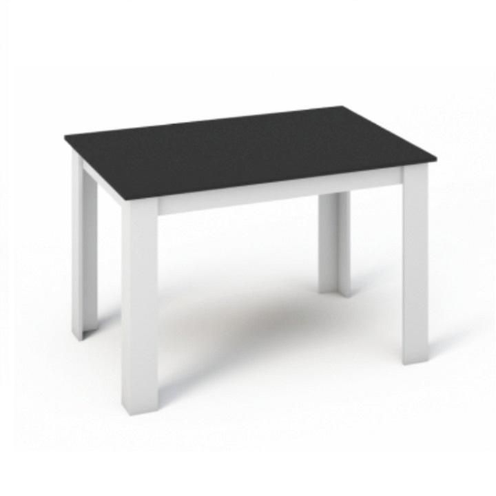 Jídelní stůl, bílá / černá, 120x80, KRAZ 0000149888 Tempo Kondela - DEKORHOME.CZ