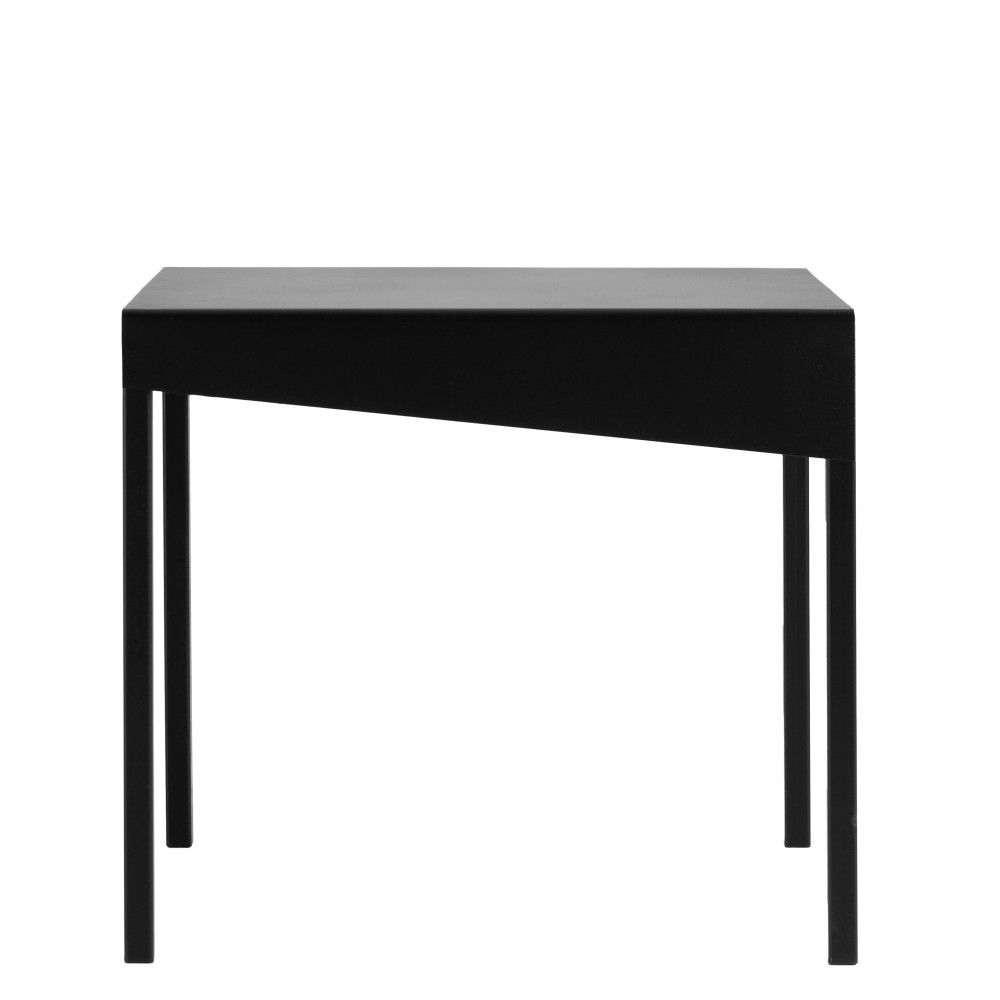 Nordic Design Černý kovový konferenční stolek Narvik 50 cm - Bonami.cz