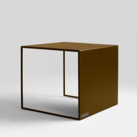 Nordic Design Zlatý kovový konferenční stolek Gene 50 x 50 cm