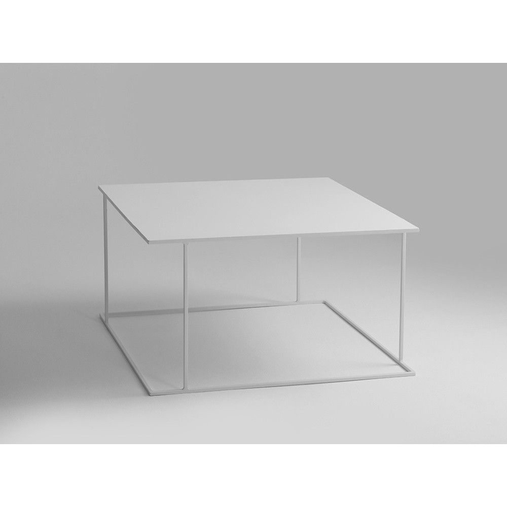 Bílý konferenční stolek Custom Form Walt, 80 x 80 cm - Bonami.cz