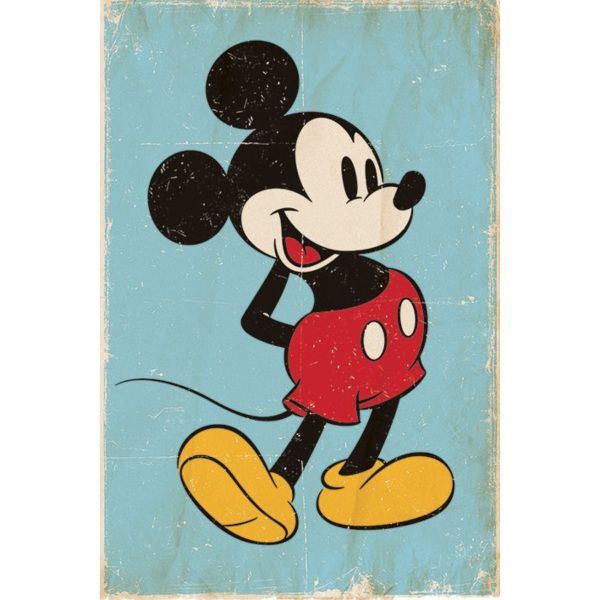 Plakát, Obraz - Myšák Mickey (Mickey Mouse) - Retro, (61 x 91.5 cm) - Favi.cz