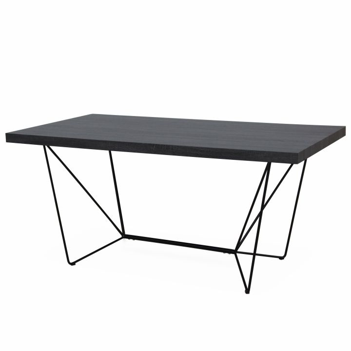 Jídelní stůl, šedá / černá, PALMER 0000191298 Tempo Kondela - DEKORHOME.CZ