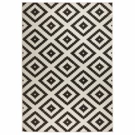 NORTHRUGS - Hanse Home koberce Kusový koberec Twin-Wendeteppiche 103129 schwarz creme – na ven i na doma - 80x150 cm Bonami.cz