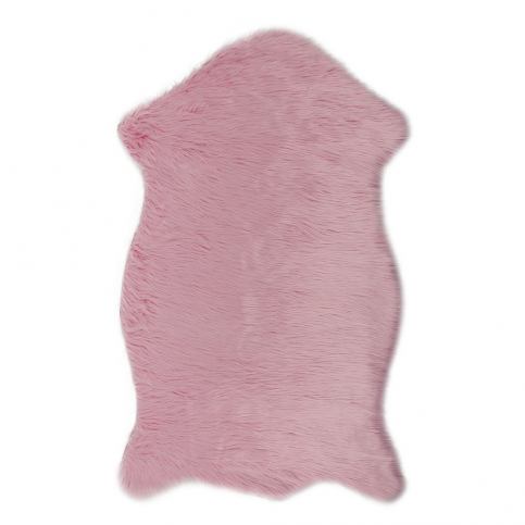 Růžový koberec z umělé kožešiny Dione, 100 x 75 cm - Bonami.cz