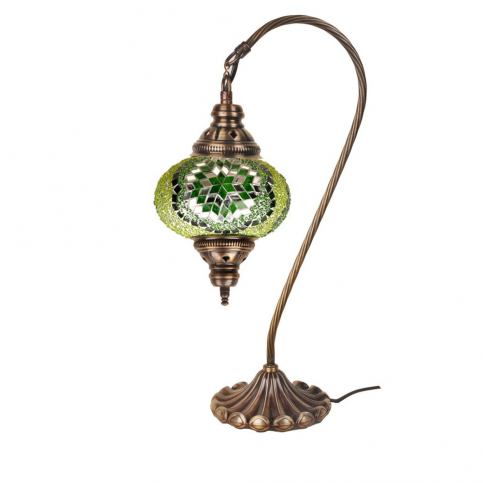 Skleněná ručně vyrobená lampa Fishing Emerald, ⌀ 17 cm - Bonami.cz