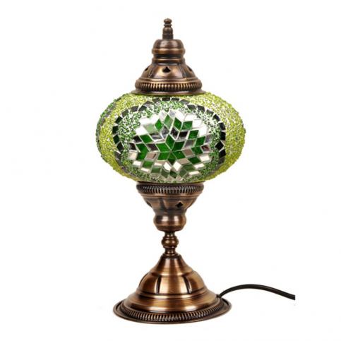 Stolní skleněná lampa Mosaic Emerald, ⌀ 17 cm - Bonami.cz