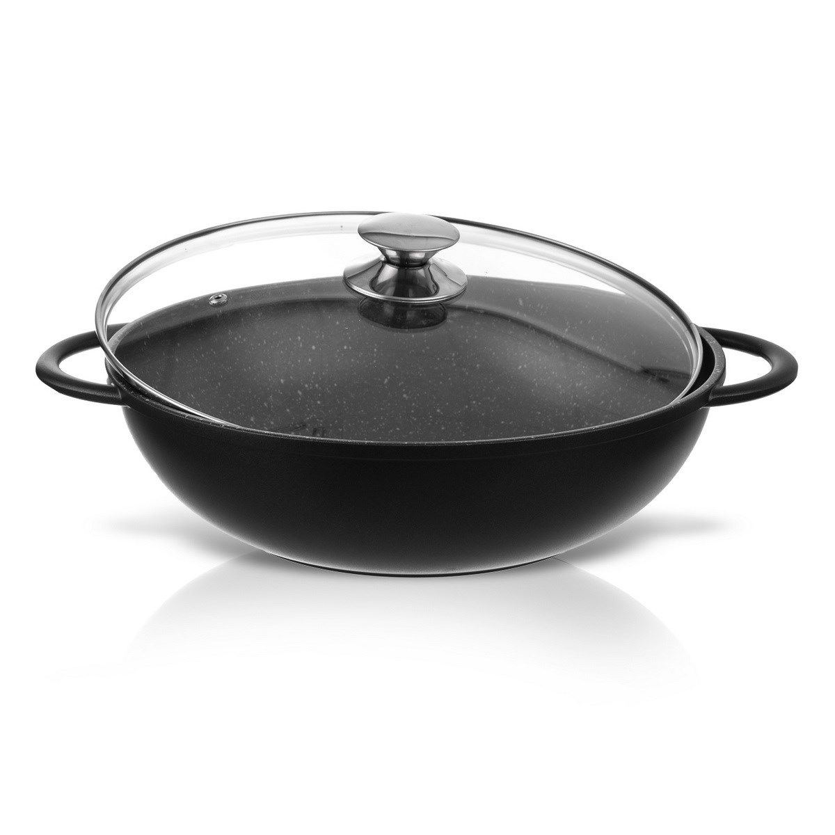 Pánev WOK GRANDE pr. 32 cm skleněná poklice - 4home.cz