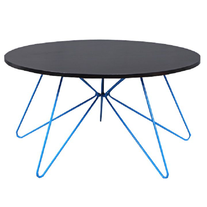 Konferenční stolek, černý dub / modrá, MIKKEL 0000191784 Tempo Kondela - DEKORHOME.CZ