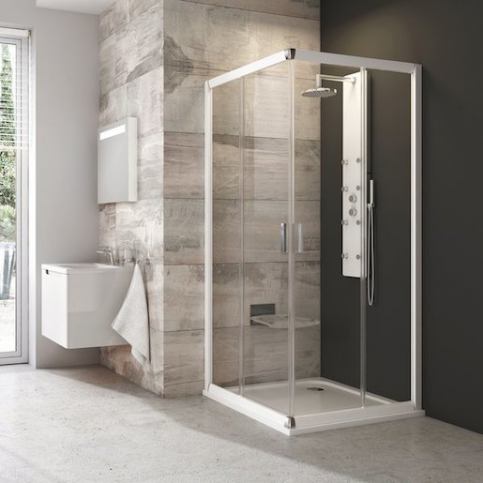 Sprchový kout Ravak Blix čtverec 90 cm, neprůhledné sklo, bílý profil 1LV70100ZH - Siko - koupelny - kuchyně