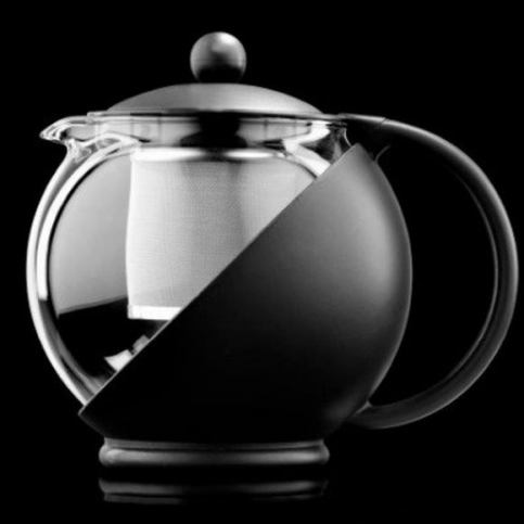 . Skleněná konvička s filtrem na kávu Dark Black - Alomi Design