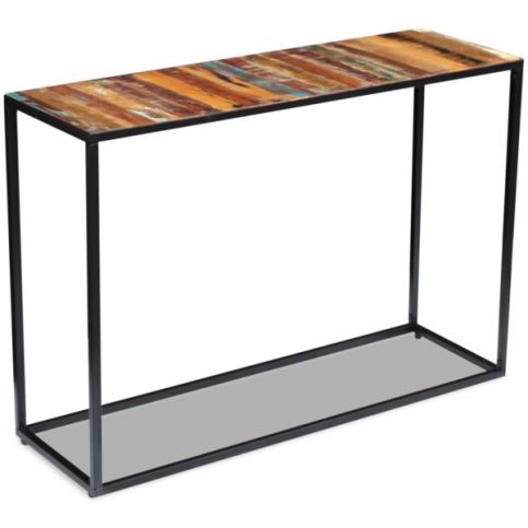 Konzolový stolek z masivního recyklovaného dřeva 110x35x76 cm - Favi.cz