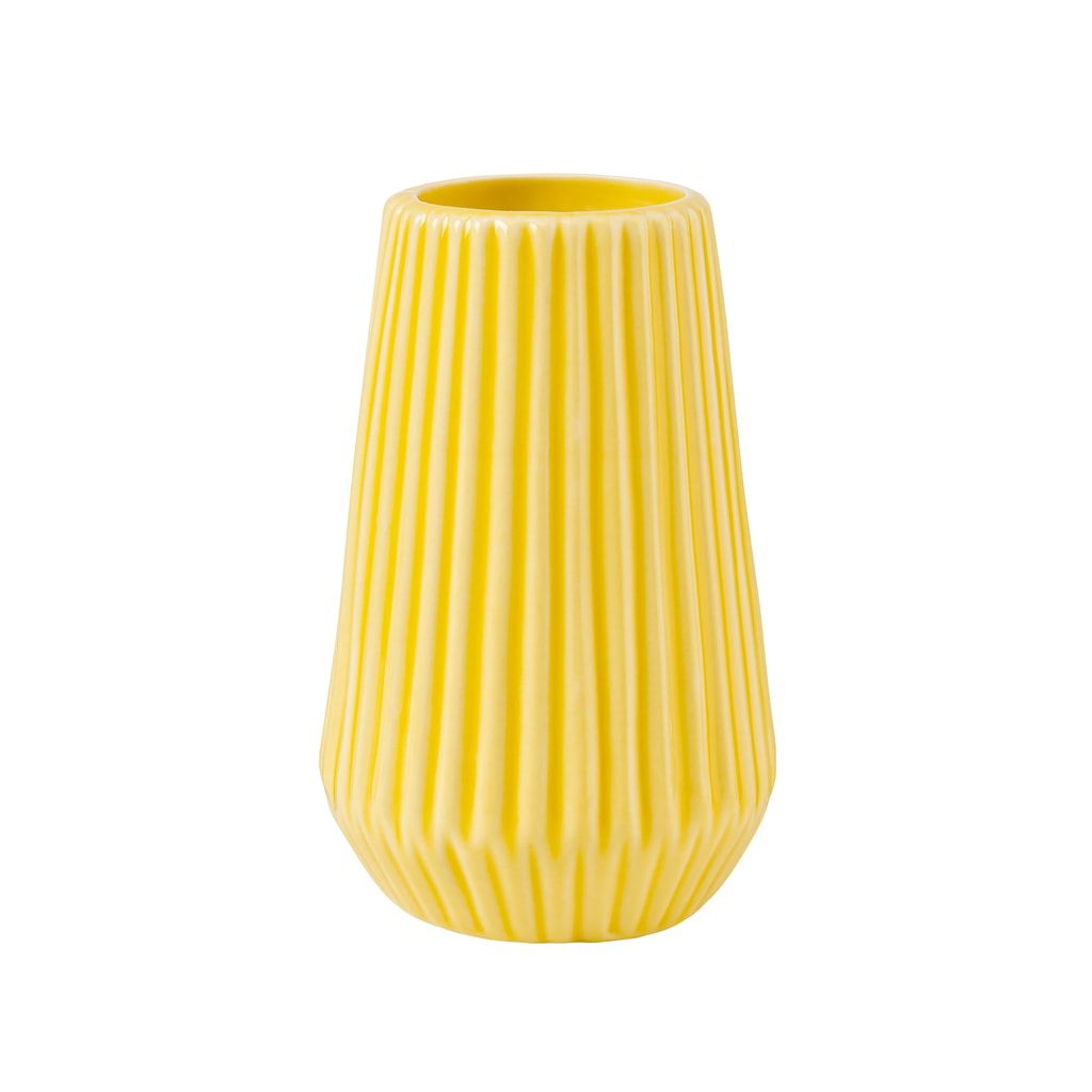 RIFFLE Váza 13,5 cm - žlutá - Butlers.cz