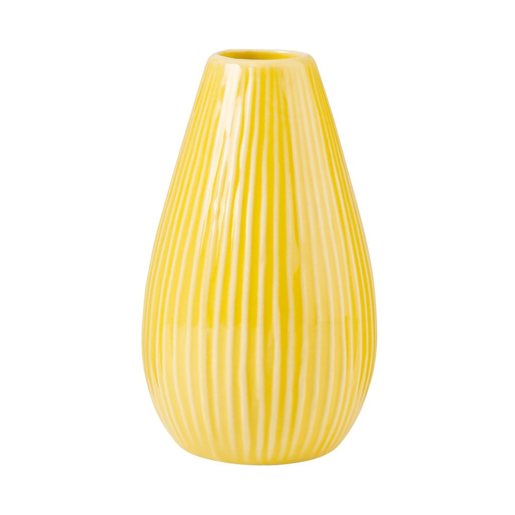 RIFFLE Váza 15,5 cm - žlutá - Butlers.cz