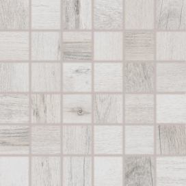 Mozaika Rako Saloon bílošedá 30x30 cm mat DDM06745.1