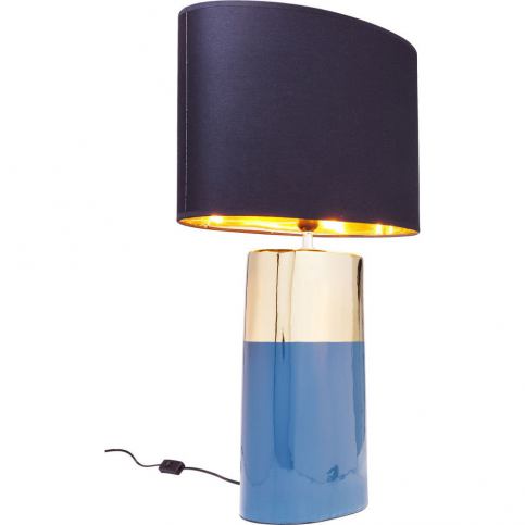 Modrá stolní lampa Kare Design Zelda, výška 78,5 cm - Bonami.cz
