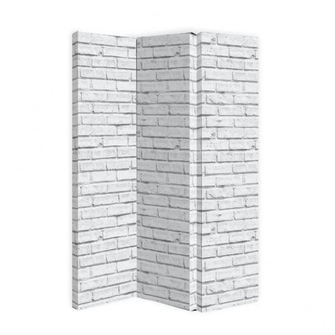 Arthouse Paraván - White Brick 120x150 cm - GLIX DECO s.r.o.