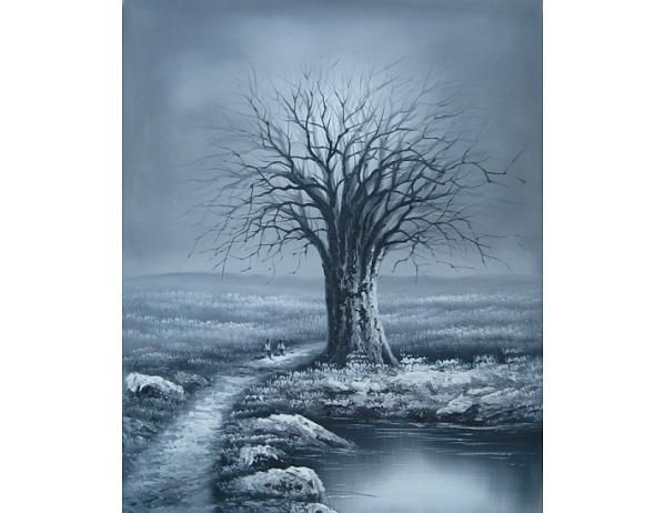 Obraz - Černobílý strom - FORLIVING