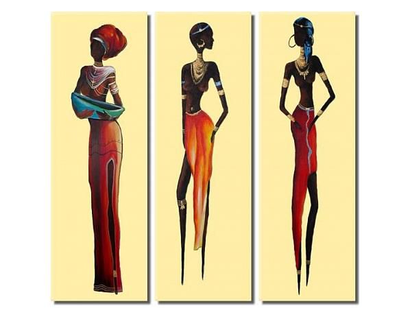 Obrazový set - Africké modelky - FORLIVING