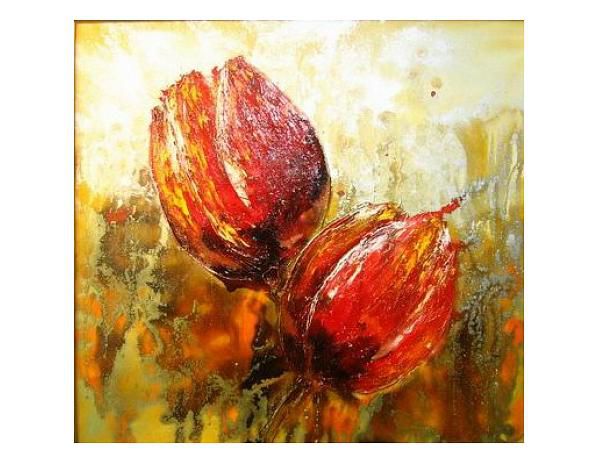 Obrazy - Červené tulipány - FORLIVING