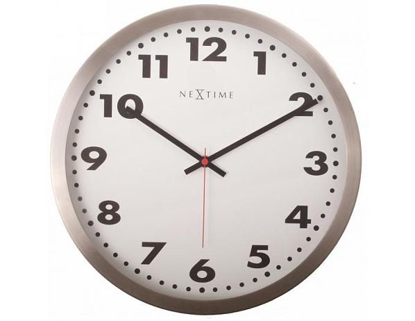 Designové nástěnné hodiny 2521 Nextime Arabic white 34cm - FORLIVING