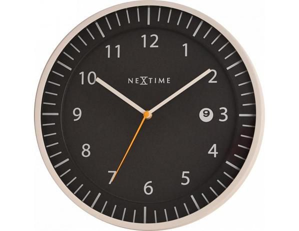 Designové nástěnné hodiny 3058zw Nextime Quick 35cm - FORLIVING