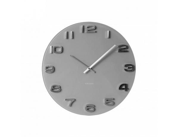 Designové nástěnné hodiny 5489GY Karlsson 35cm - FORLIVING