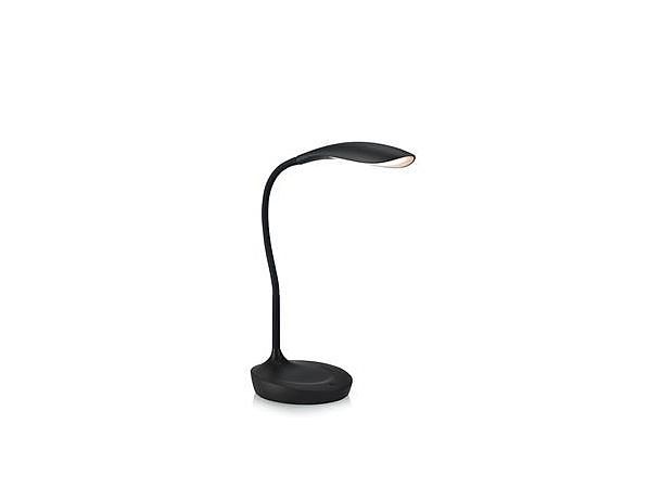 Černá stolní lampička s USB portem Markslöjd Swan - FORLIVING