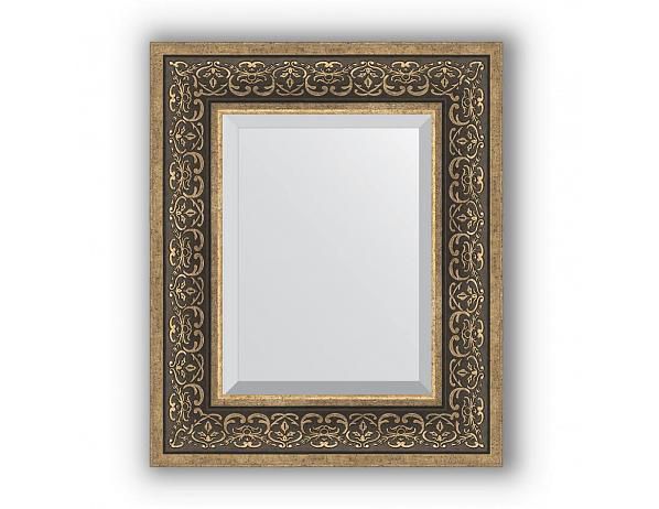 Zrcadlo v rámu, stříbrný monogram - FORLIVING
