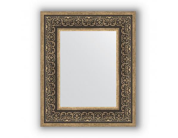 Zrcadlo v rámu, stříbrný monogram - FORLIVING