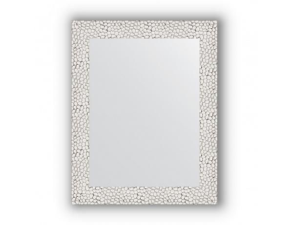 Zrcadlo v rámu, stříbrobílý tepaný reliéf - FORLIVING