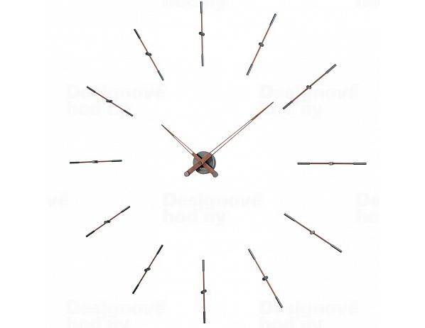 Designové nástěnné hodiny Nomon Merlin Walnut Graphite 125cm - FORLIVING