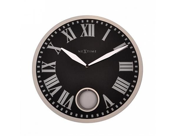Designové nástěnné kyvadlové hodiny 8161 Nextime Romana 43cm - FORLIVING