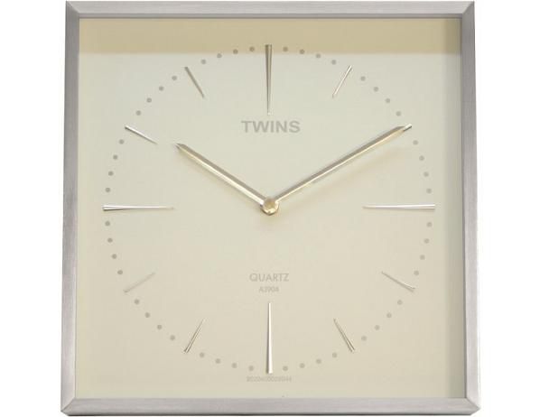 Nástěnné hodiny Twins 2904 white 28cm - FORLIVING