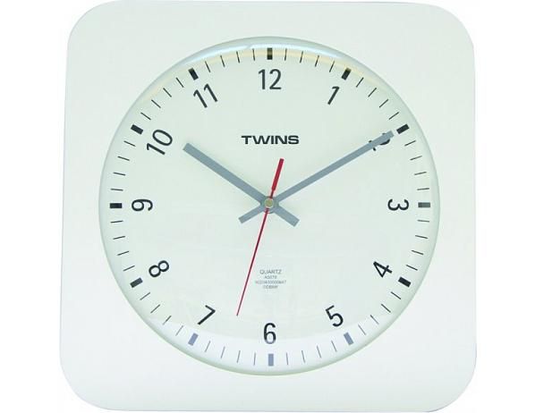Nástěnné hodiny Twins 5078 white 30cm - FORLIVING