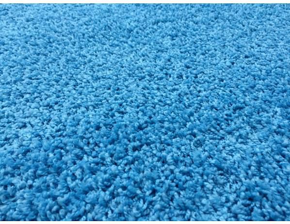 Kusový koberec Color Shaggy modrý - FORLIVING