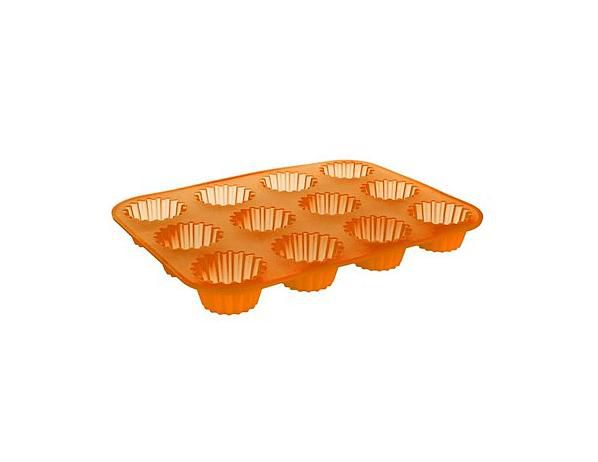 BANQUET Silikonová forma 12ks košíčky malé 32x24x3,4 cm Culinaria - orange - FORLIVING