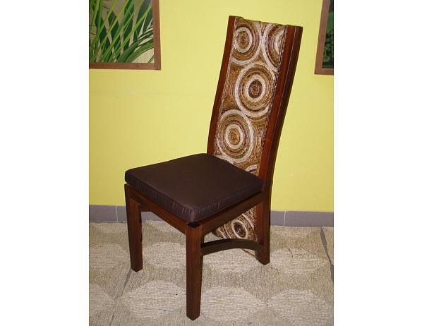 Jídelní židle Haifa-banánový list-mahagon - FORLIVING