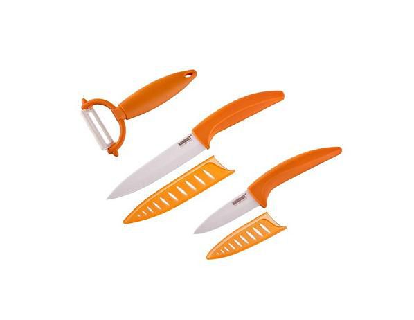 BANQUET 3dílná sada keramických nožů GOURMET CERAMIA ARANCIA - FORLIVING