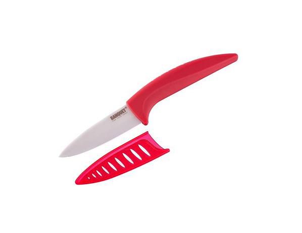BANQUET Praktický nůž GOURMET CERAMIA ROSSA 17,5cm - FORLIVING