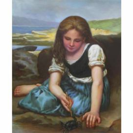 Obraz - Dívka s krabem