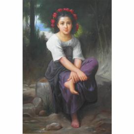 Obraz - Dívka s květy ve vlasech FORLIVING