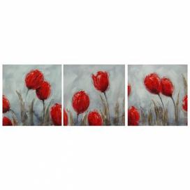 Obrazový set - Záhon červených květů FORLIVING