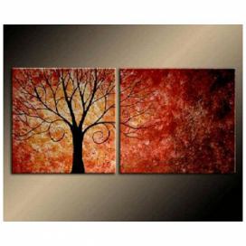 Vícedílné obrazy - Podzimní strom FORLIVING