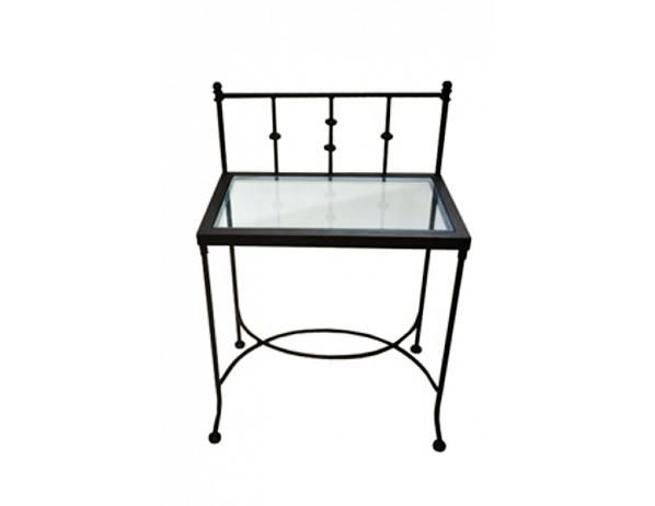 Kovový noční stolek se sklem AMALFI 0472B - FORLIVING